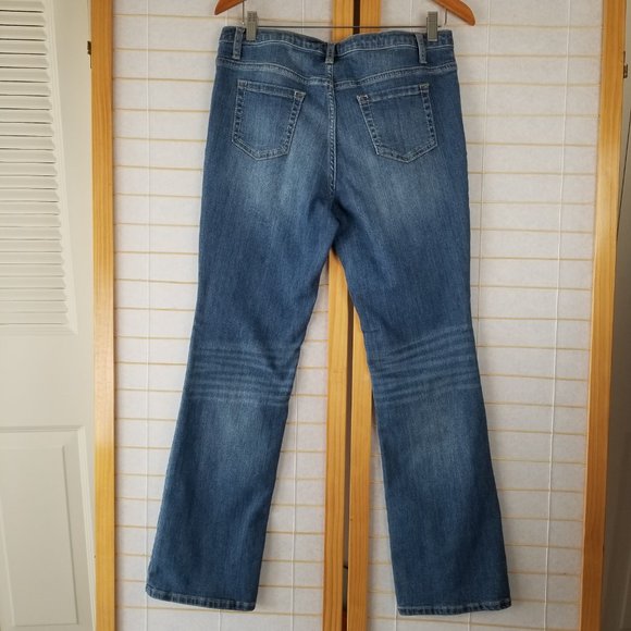 Lands' End Jeans girls Size 16 Blue Denim Comfort Waist Bootcut - Picture 8 of 9